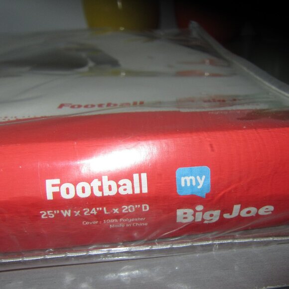 My Big Joe Sports Ball Football Bean Bag Chair Cover Only - Picture 3 of 5